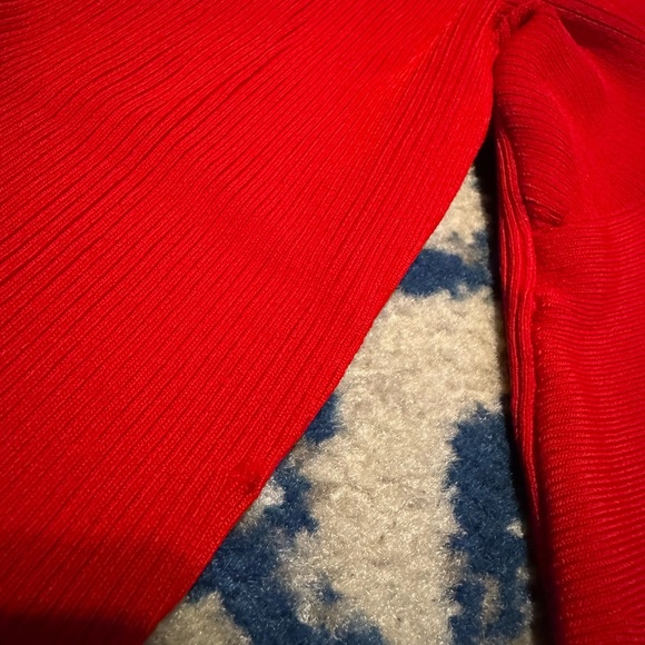 Trendy Red Express Long Sleeve Crop Top - Picture 5 of 7